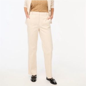 J Crew Wide Leg Corduroy Pant Womens High Waisted Retro Pants Cream Size 12 NWT